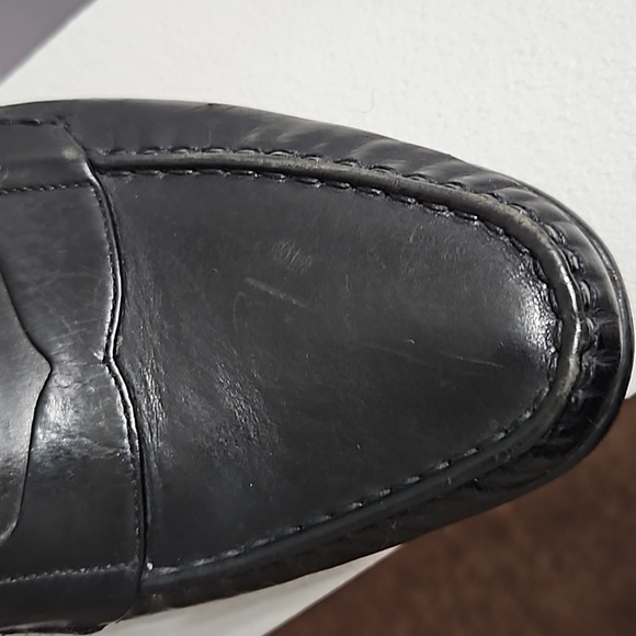 Cole Haan Men's Leather Slip on Penny Loafers Sz. 10N Black Made in USA - Picture 3 of 6